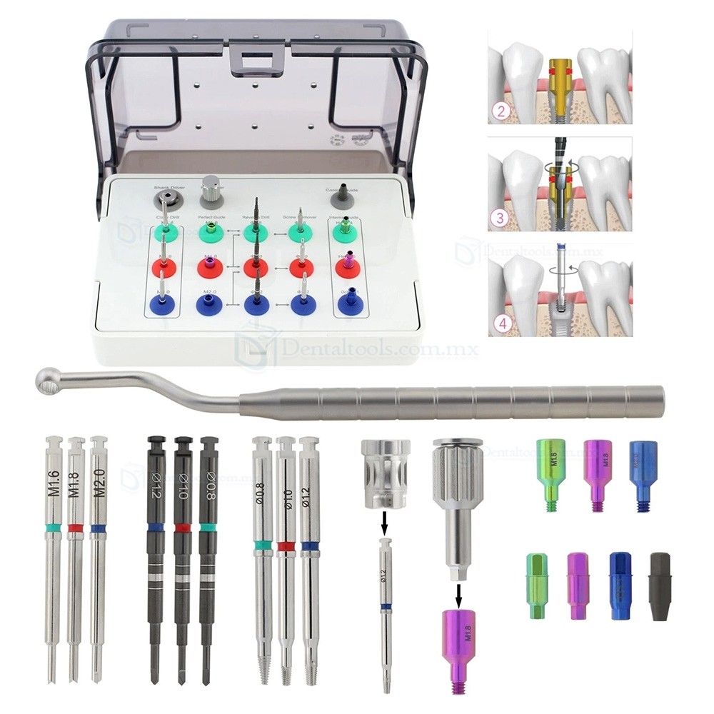 Kit Universal para Extracci&oacute;n de Tornillos Fracturados en Implantes Dentales